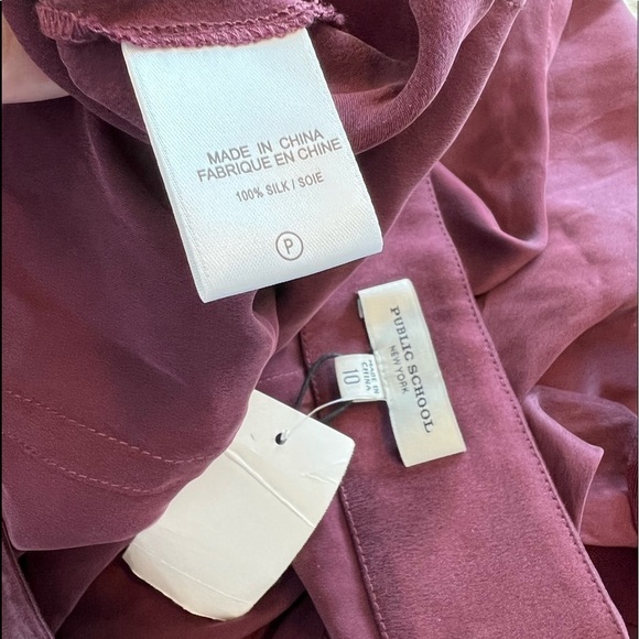 Public School Sana Belt Side Detail Silk Skirt - Picture 16 of 16